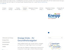 Tablet Screenshot of kneippvisite.de